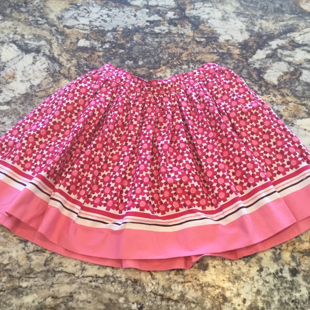 Kate Spade pink and Red Floral Tile Skirt ❤️